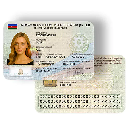 azerbaijan id-card آیدی کارت آذربایجان