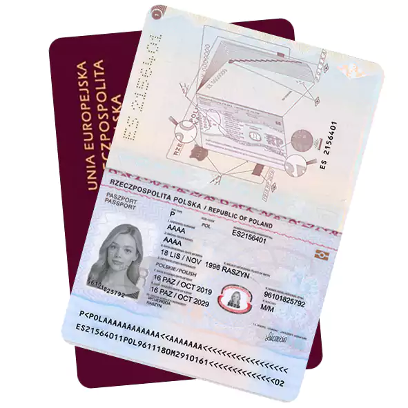 polska-pass2 پاسپورت لهستان مناسب وریفای و احراز هویت